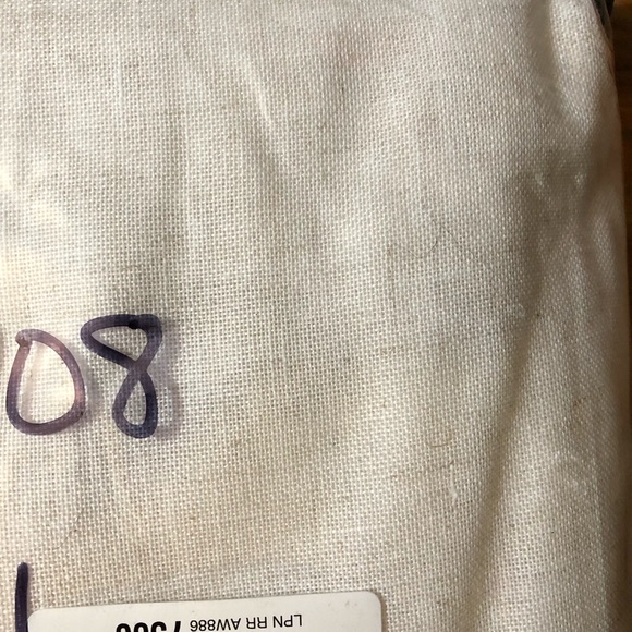 Turquoize 2 panel 52x108 inches off white linen curtains - Picture 4 of 5